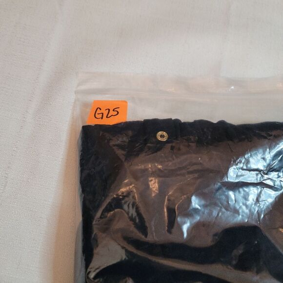 Calvin Klein Navy Blue Gold Button Roll Tab Long Sleeve Shirt Dress Size 4 - Picture 12 of 12